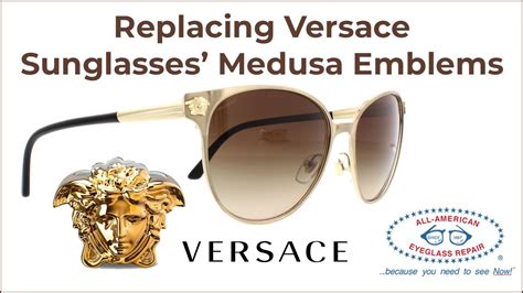 versace sunglasses emblem fell off|versace stores near me.